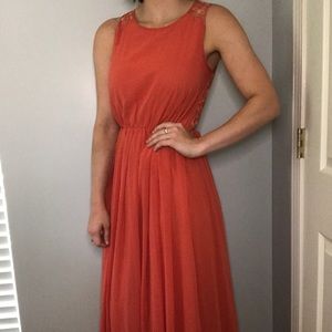 Coral Maxi Dress